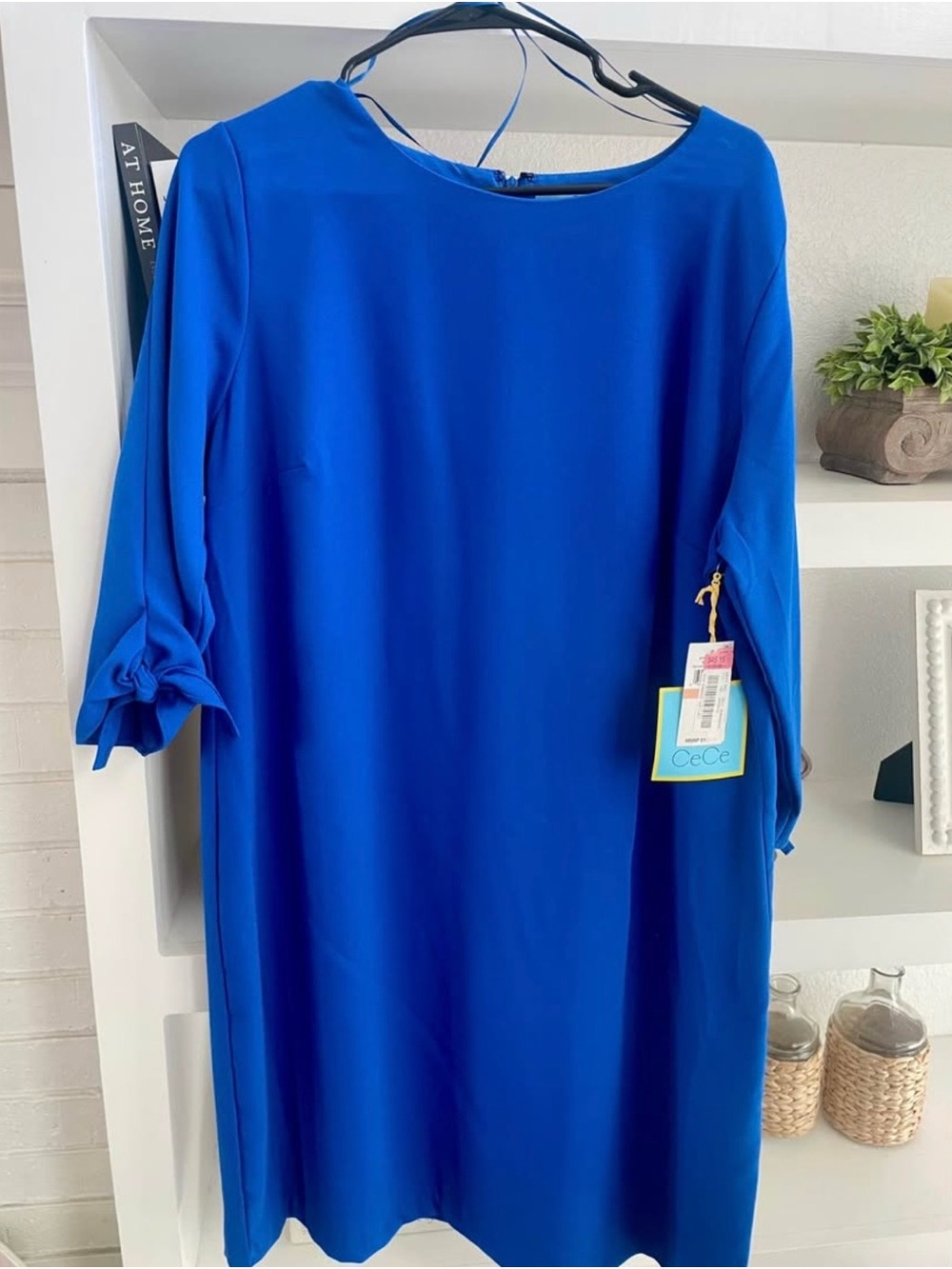 CeCe Cobalt Blue Midi Shift Dress